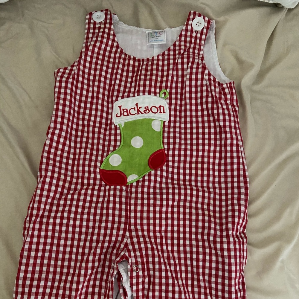 Christmas Longall. Jackson monogrammed